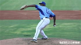 ▲富邦悍將先發投手索沙。（圖／記者劉彥池攝影）