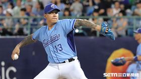 ▲富邦悍將終結者陳鴻文。（圖／記者劉彥池攝影）