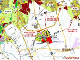 打通台南高鐵特區交通動脈，沙崙綠能科學城聯外道路、延伸台86線大潭交流道匝道陸續開闢（圖／台南市政府）