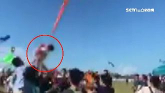 3歲女童遭風箏捲　憲兵退伍男英勇救