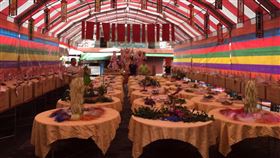 台中市旱溪樂成宮中元普渡道場（圖／楊登嵙提供）