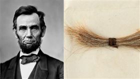  林肯一束沾血的頭髮將要進行拍賣。（圖／翻攝自RR拍賣公司）