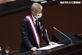 捷克議長韋德齊於立法院發表演說。（圖／記者林聖凱攝影）