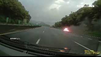 轎車國道起火　車行老闆解析事故原因