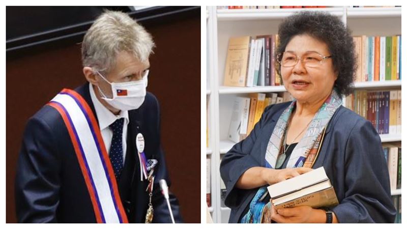 捷克議長國會演說　陳菊曬老照片回憶