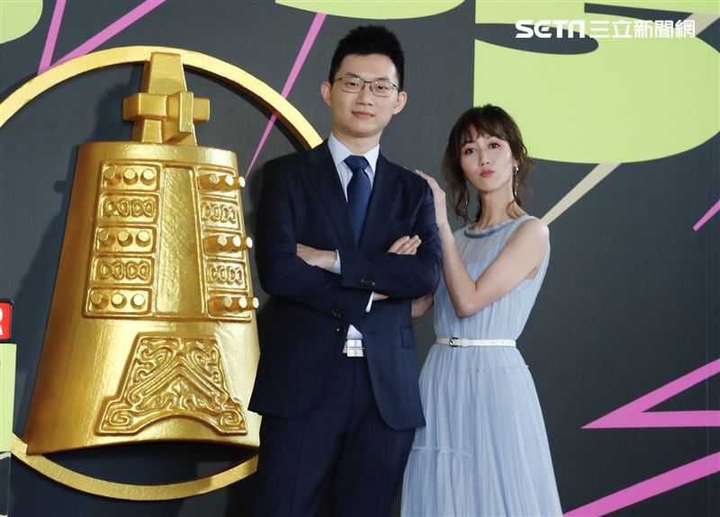 廣播金鐘獎由廣播人瑪麗與網路KOL視網膜跨界攜手主持。（圖／記者林聖凱攝影）