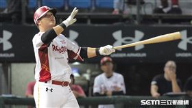 ▲樂天桃猿一壘手陳俊秀。（圖／記者劉彥池攝影）