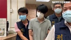 羅育祥誘拐囚禁14歲高雄少女，被捕後拒絕夜間偵訊，被高雄警方帶回收容所，隔天一早繼續訊問。（圖／翻攝畫面）