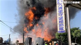 台中大雅塑膠工廠大火／翻攝畫面