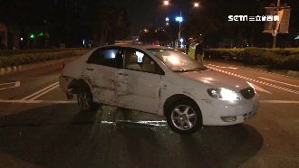 男酒後高速闖燈號　撞毀無辜百萬轎車