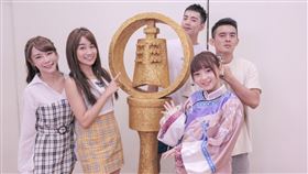 ▲禾浩辰、巫苡萱、陳伊、阿伯怪與陳詩雅。（圖／哈囉！我是格格）