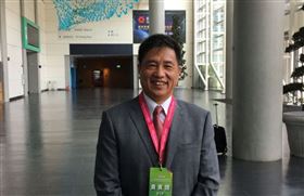 友達光電董事長彭双浪去年底接任台北市電腦公會理事長，2日出席2020智慧城市線上展開幕暨頒獎典禮，首次正式與媒體見面並受訪。中央社記者鍾榮峰攝　109年9月2日