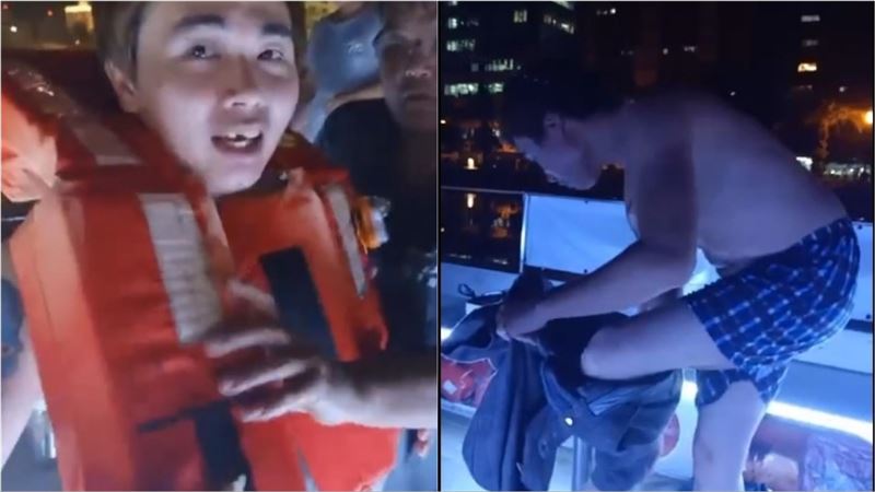 中元節…吃屎哥穿「阿公內褲」跳運河