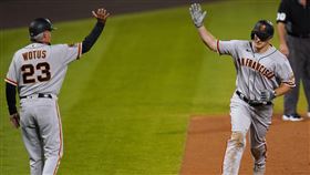 ▲巨人外野手狄克森（Alex Dickerson）單場5安3轟6分打點寫紀錄。（圖／美聯社／達志影像）