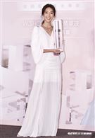 隋棠出席保養品代言活動，日前去恆春曬得一身黝黑肌膚。（圖／記者林聖凱攝影）