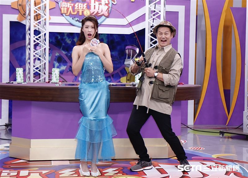 徐乃麟與林真亦出席《星光歡樂城》第三季首錄記者會。（圖／記者林聖凱攝影）