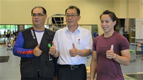 ▲新任體育署長張少熙到國訓中心勉勵選手。（圖／國訓中心提供）