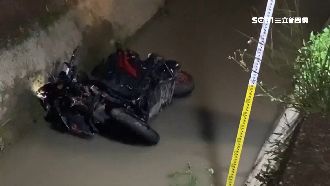 台中男騎車掉圳溝　趴水面無生命跡象