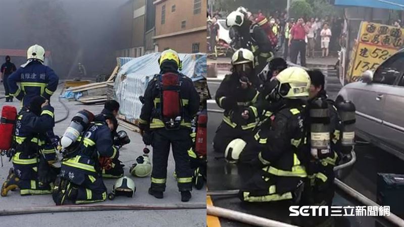 獨／消防員火場外下跪　真相讓人心疼