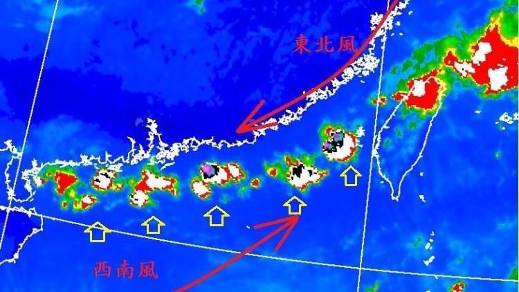 颱風尾甩雨彈　鄭明典：對流胞正排隊