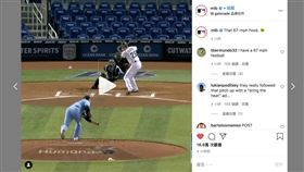 ▲柳賢振108公里「超遲球」登上MLB官方IG。（圖／翻攝自MLB官方IG）