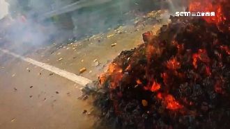 好兄弟來搶劫？回收車金紙竟悶燒自燃