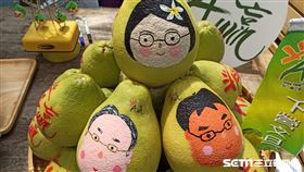 彩繪文旦 柚子 中秋節（圖／記者陳弋攝影）