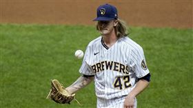 ▲釀酒人黑德（Josh Hader）後援連12場出賽沒有被擊出安打。（圖／美聯社／達志影像）