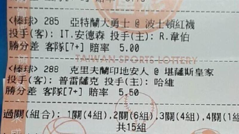 彩券行精準推薦　這張運彩中413倍