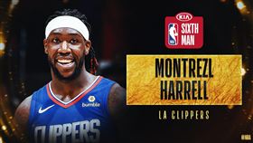 Montrezl Harrell獲最佳第六人。（圖／翻攝自NBA推特）