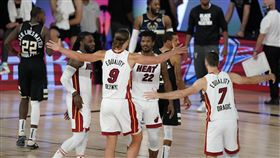 公鹿,熱火,Jimmy Butler。（圖／美聯社／達志影像）