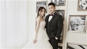 丫頭詹子晴,結婚,王惟立,求婚,婚紗照。圖／LinLi Boutique林莉婚紗提供