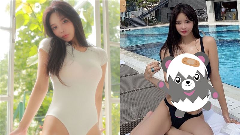 豪乳撐爆緊身衣　女神腿一開遮不住了