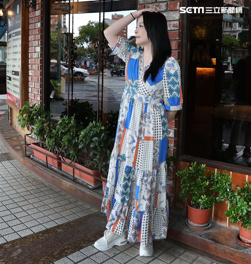 鬼后周姿君三立新聞網專訪。 (記者邱榮吉/攝影)