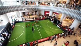 ▲迷你足球在大魯閣草衙道熱烈開賽。（圖／迷你足球協會提供）