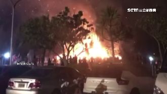 十萬煙供塔齊燒　灰燼滿天飛居民崩潰