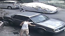 男偷別人家門前水洗車／雷先生授權提供