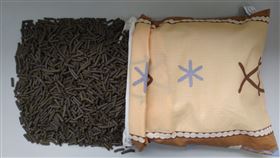 茶葉枕頭／茶粉造粒（行政院農業委員會茶業改良場提供）