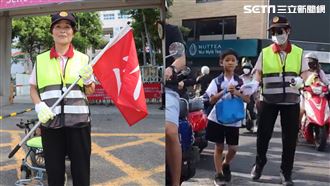 坐輪椅也來…74歲嬤國小導護20年