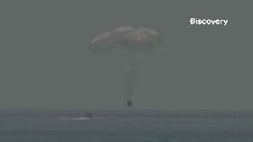 SpaceX成功送人上太空　返回地球