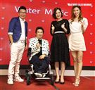 生命鬥士蔡義德台語專輯發片好友沈玉琳、李亮瑾、方千玉站台加油。（記者邱榮吉/攝影