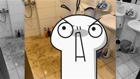 馬桶,租房,炸掉,廚餘