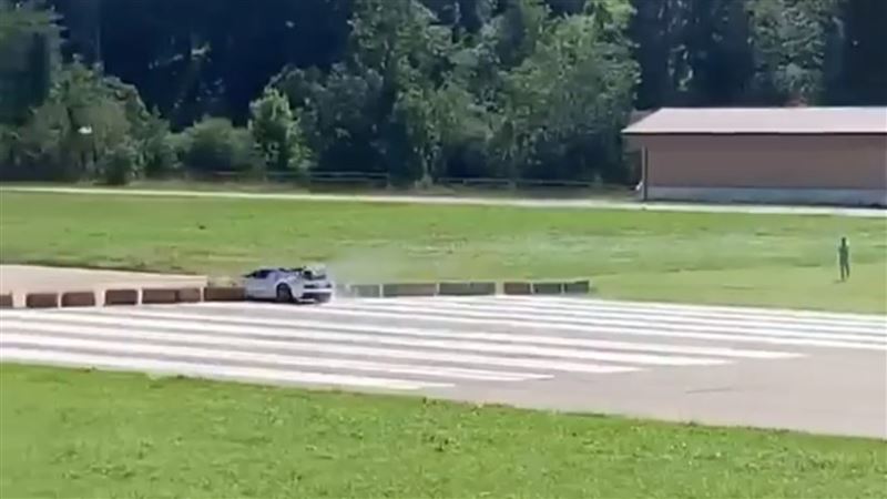 馬力太強煞不住　全球唯一山豬王撞車