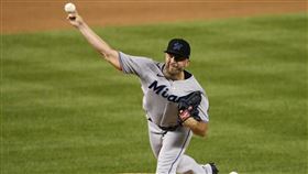 ▲馬林魚終結者金斯勒（Brandon Kintzler）投7球慘挨追平轟。（圖／美聯社／達志影像）