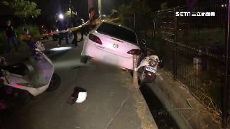 通緝犯拒檢加速逃　自撞電線桿送醫