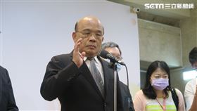 行政院長蘇貞昌9日下午出席「第18屆機關檔案管理金檔獎暨金質獎頒獎典禮」。（圖／記者盧素梅攝影） 