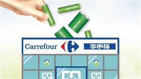 家樂福9/22前消費者拿廢電池回收可享有1公斤換22元現金。（圖／業者提供）