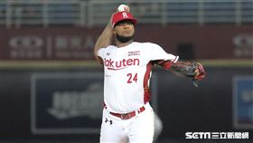 ▲樂天桃猿先發投手霸能。（圖／記者劉彥池攝影）