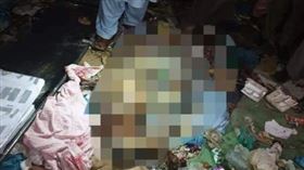 瑪爾瓦半邊焦黑的屍體在垃圾堆被發現。（圖／翻攝自推特）