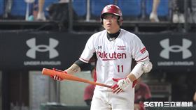 ▲樂天桃猿捕手林泓育。（圖／記者劉彥池攝影）